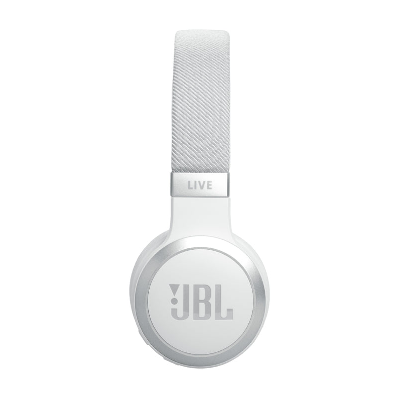 JBL Live 670NC Wireless On-Ear Headphones With True Adaptive Noise Cancelling - White