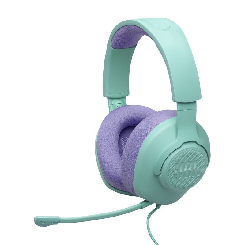 JBL Quantum 100 M2 Over Ear Gaming Headset with Microphone - Cyan