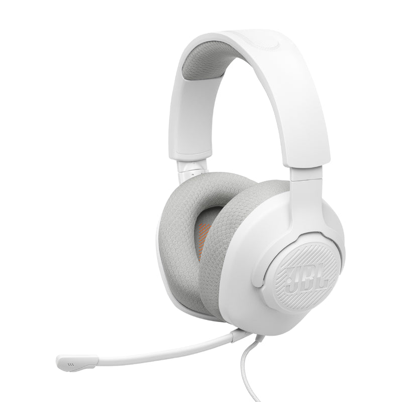 JBL Quantum 100 M2 Over Ear Gaming Headset with Microphone - White