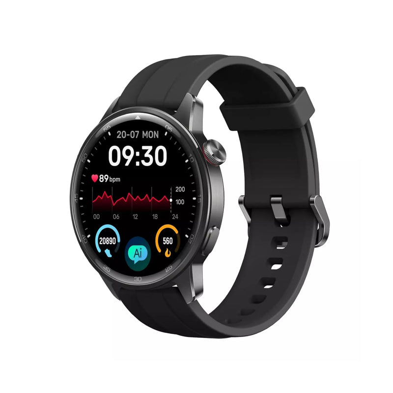 Realme Watch S2, 1.43" AMOLED Display, Super AI Engine & up to 20 days battery Smartwatch, One Size - Black