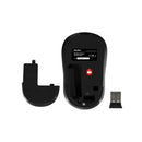 ماوس ميشن R545 لاسلكي USB مع ضوء LED للتحكم في DPI للكمبيوتر الشخصي والكمبيوتر المحمول - أسود 