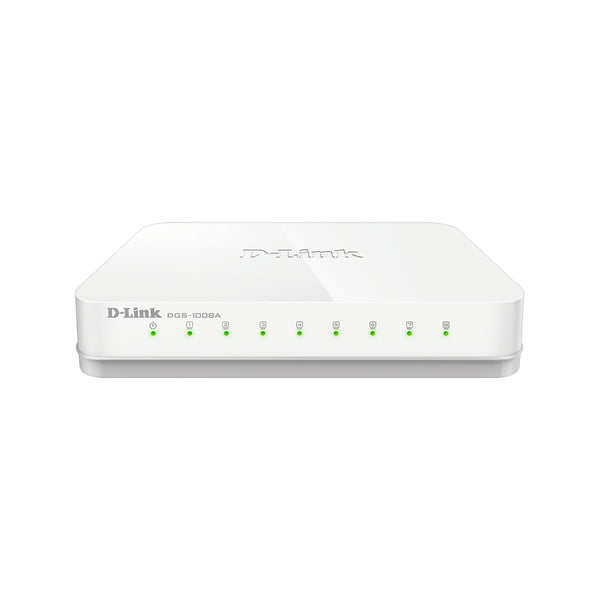 D-Link 8-Port Gigabit Easy Desktop Switch DGS-1008A - White