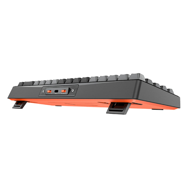 Meetion MK12 Wireless/Wired Mechanical Keyboard 65%Triple-Mode RGB Full Key Hot-Swap (Arabic & English) - Elegant Black