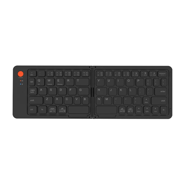 Meetion BTK001 Bluetooth Mini Slim Folding Keyboard coverage up to 10m Built-in battery, Energy-efficient wireless technology (English) - Black