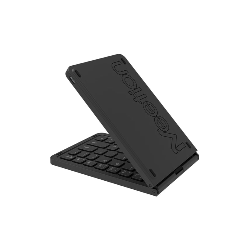 Meetion BTK001 Bluetooth Mini Slim Folding Keyboard coverage up to 10m Built-in battery, Energy-efficient wireless technology (English) - Black