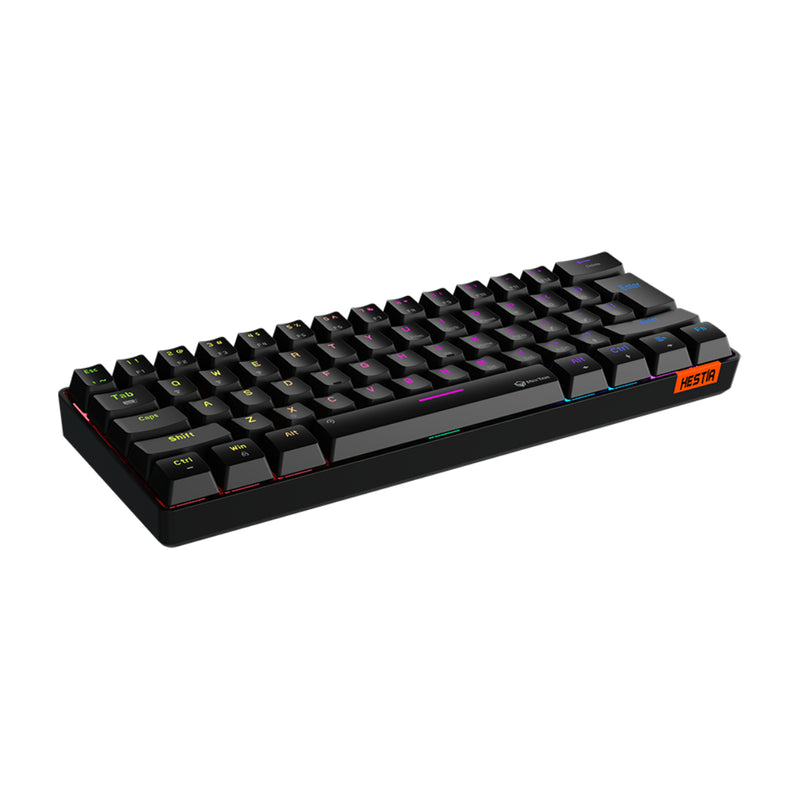 Meetion MK005BT Mechanical Gaming Keyboard Full keys anti-ghosting RGB Chromatic Backlight Wired/Bluetooth Dual Mode Mechanical (Arabic & English) - Black