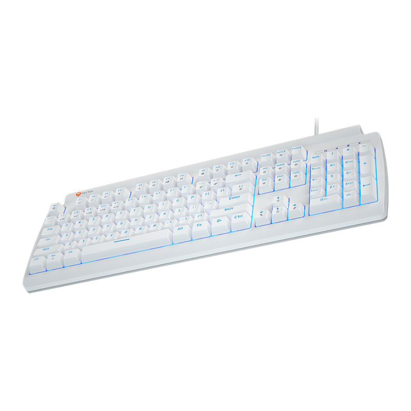 Meetion MT-MK600MX Mechanical Gaming Keyboard Blue switch Rainbow backlight Customizable macro recording (Arabic & English) - White