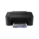 طابعة الصور النافثة للحبر Canon PIXMA TS3640 اللاسلكية متعددة الوظائف، طباعة ونسخ ومسح ضوئي - أسود + ورق الصور Canon Plus Glossy II PP-201 هدية 🎁