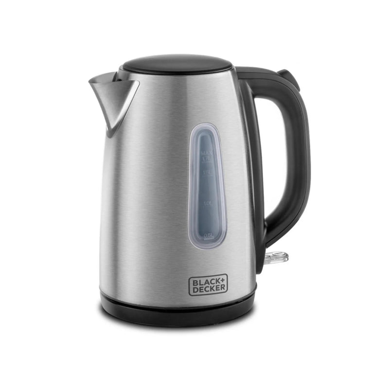 Black & Decker 1.7L Concealed Coil Stainless Steel Kettle, Boil Dry Protection - JC450 - Silver