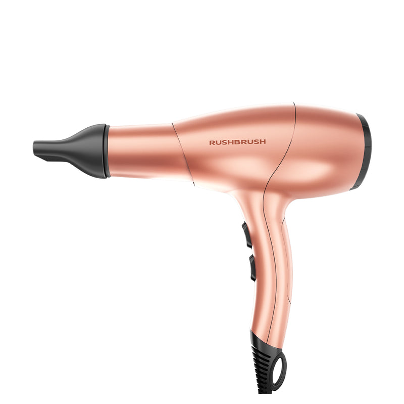 Rush Brush D3 Ultra Dryer 2 Speed Settings, 2400 Watts, Healthy hair, 3 Temperatures  - Rose Gold