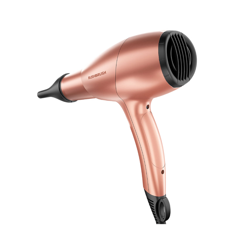 Rush Brush D3 Ultra Dryer 2 Speed Settings, 2400 Watts, Healthy hair, 3 Temperatures  - Rose Gold