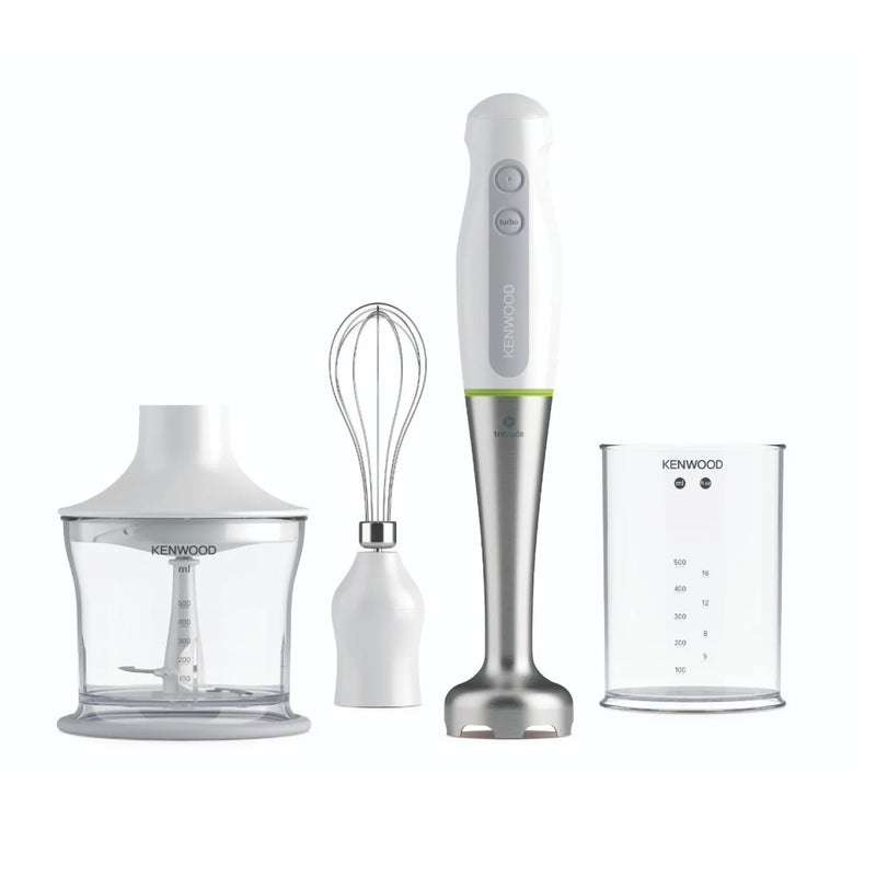 Kenwood Triblade Hand Blender 700W - HDP109WWG - White/Silver