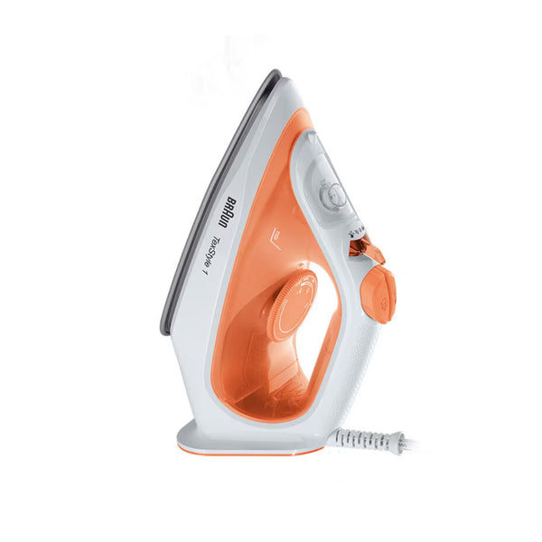 Braun Steam iron Texstyle 1 19000W Light and fast ironing, Energy Saving - SI 1009 - Orange/White