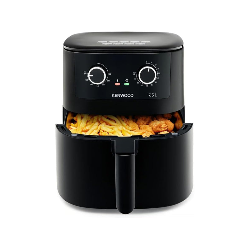 Kenwood Air Fryer XXL 1650 Watt, 7.5 Liter Capacity, Temperature control, Automatic Shut-Off, Easy cleaning - HFP76.000BK - Black