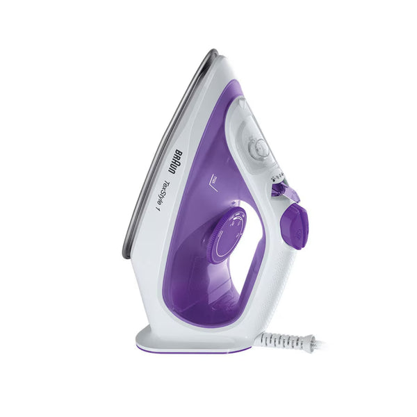 Braun Steam iron Texstyle 1 2000W Light and fast ironing, Energy Saving - SI 1080 - Violet/White