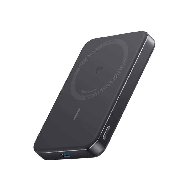 Anker MagGo Power Bank Ultra-Fast 15W Wireless Charging, 10,000mAh High-Capacity Power- A1664P11 - Black