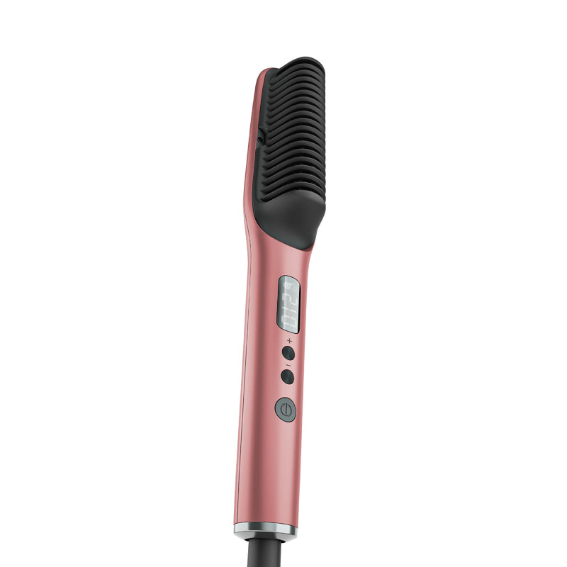 Rush Brush S2 Elite Perfect Hair In A Heartbeat, Automatic Shut-Off, LED Screen - Rose Gold