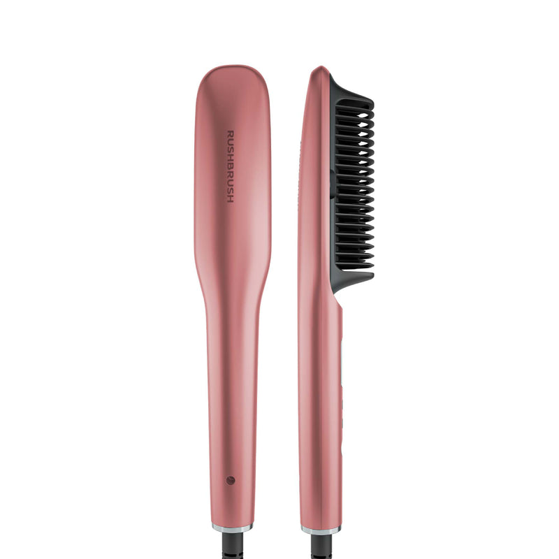 Rush Brush S2 Elite Perfect Hair In A Heartbeat, Automatic Shut-Off, LED Screen - Rose Gold