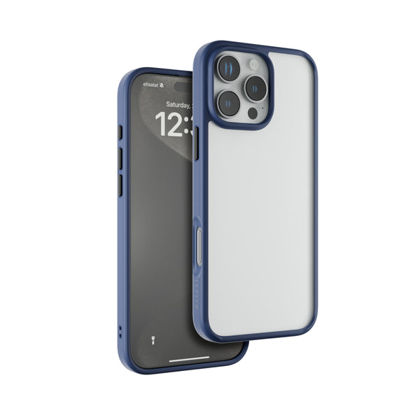 Levelo Solo Case For Iphone 16 Pro Max, Impact Resistant Corners - Blue