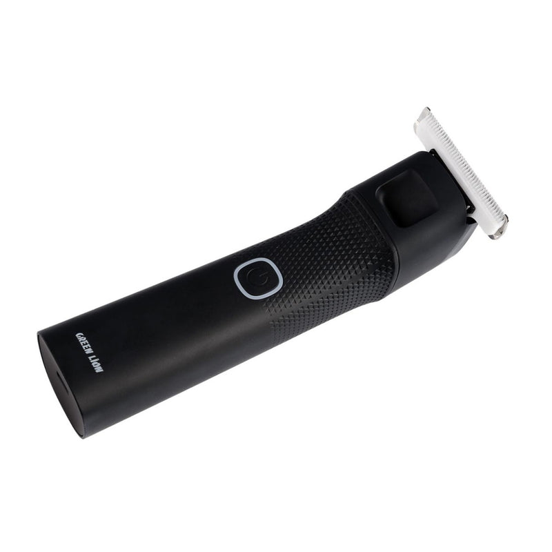 Green Lion 3 in 1 Body Trimmer 1200mAh, 3 In 1 Convertible Head: 55mm Ultra-Wide Knife, Body Hair Scissors, Nose Hair  - Black