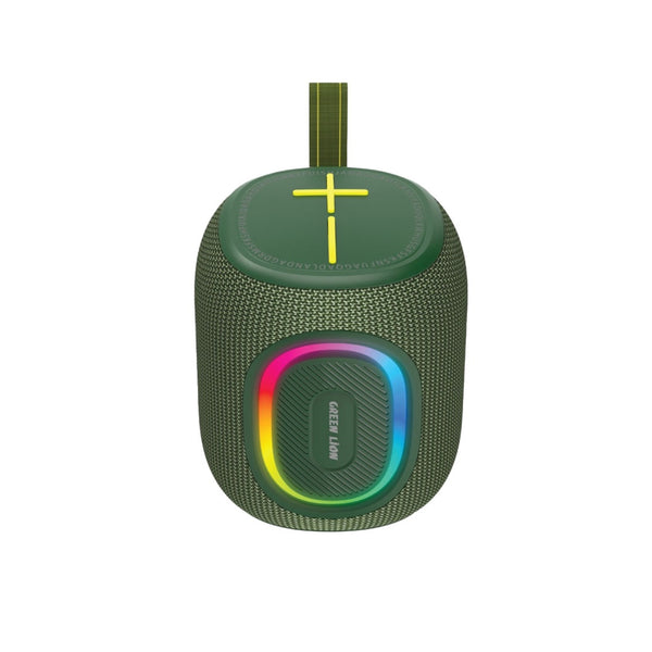 Green Lion Pristone Wireless Speaker RGB Light Multiple Lighting Effect IPX6 Waterproof - Green