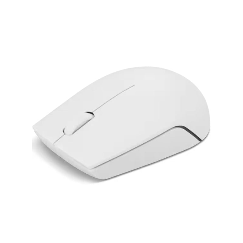 Lenovo 300 Wireless Compact Mouse, Optical sensor with 1000 DPI resolution, Compact and portable design - Cloud Gray