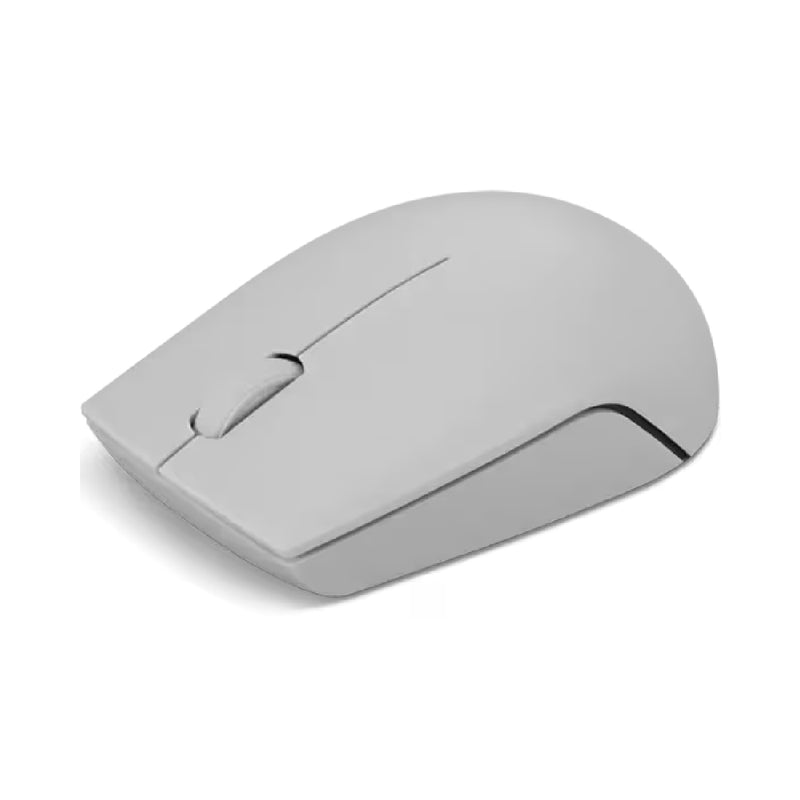 Lenovo 300 Wireless Compact Mouse, Optical sensor with 1000 DPI resolution, Compact and portable design - Arctic Grey