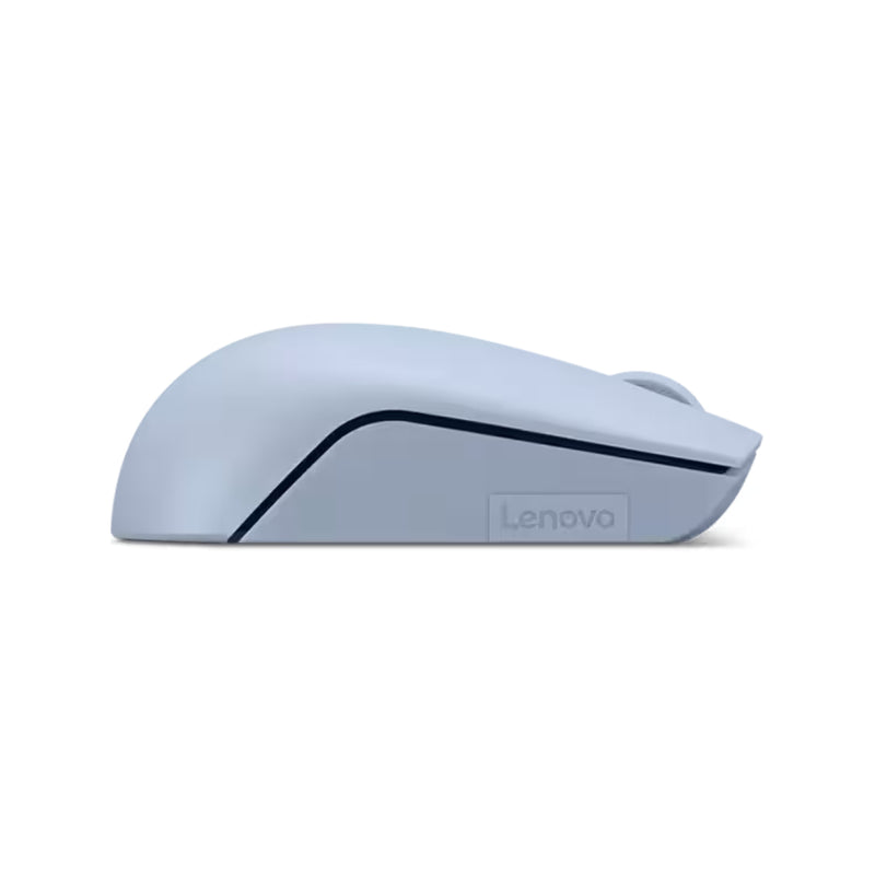 Lenovo 300 Wireless Compact Mouse, Optical sensor with 1000 DPI resolution, Compact and portable design - Frost Blue