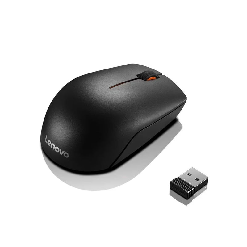 Lenovo 300 Wireless Compact Mouse Compact Mouse, Optical sensor with 1000 DPI resolution, Compact and portable design - Black