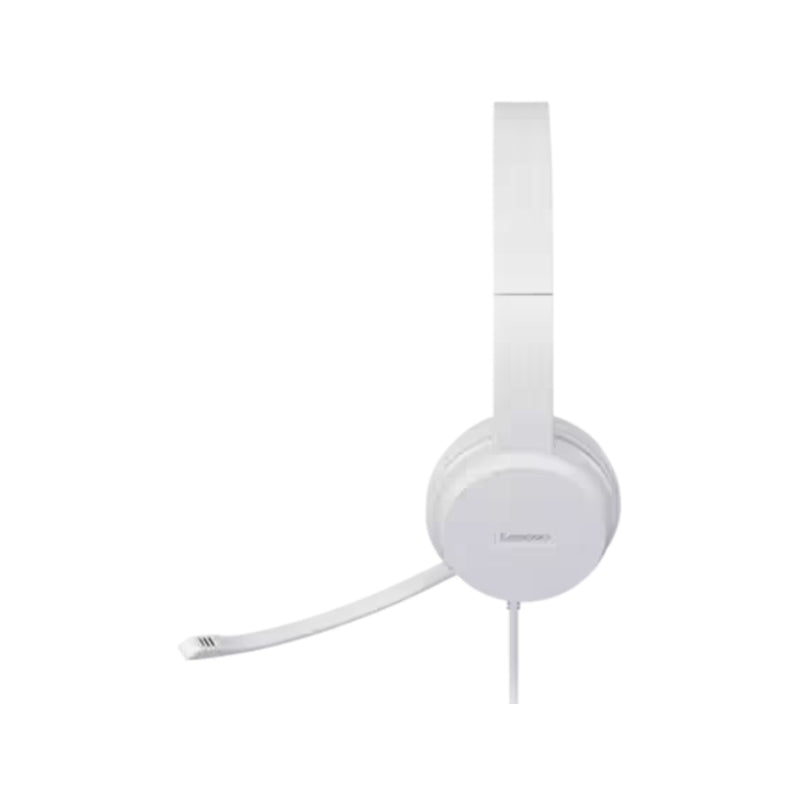 Lenovo 110 Stereo USB Headset - GXD1E71385 - White