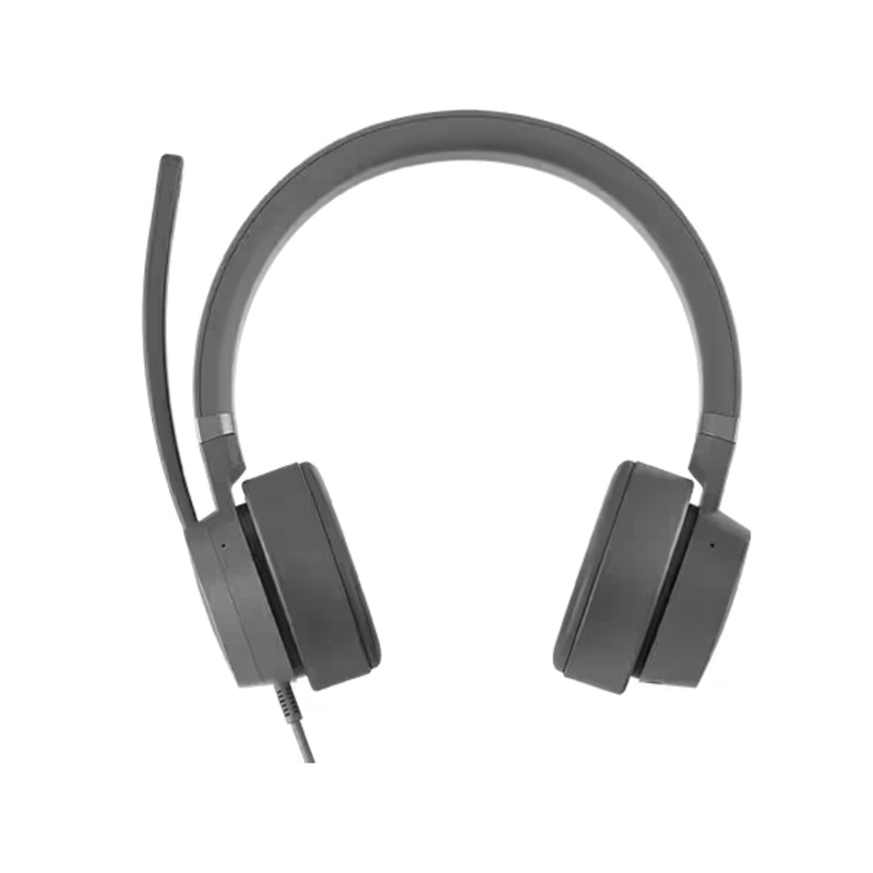 Lenovo Go Wired ANC Headset High-Quality Audio Drivers, Active & Environmental Noise Cancellation (ANC & ENC) - GXD1C99243 - Grey