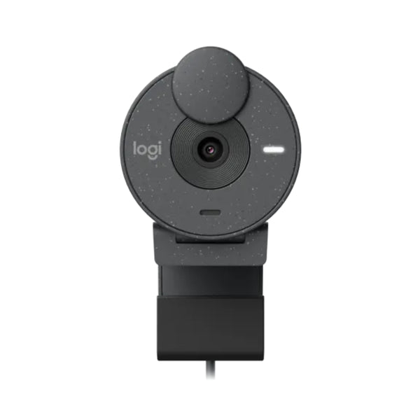 Logitech Brio 300 Full HD A 1080p webcam with auto light correction, noise-reducing mic, and USB-C connectivity - Black