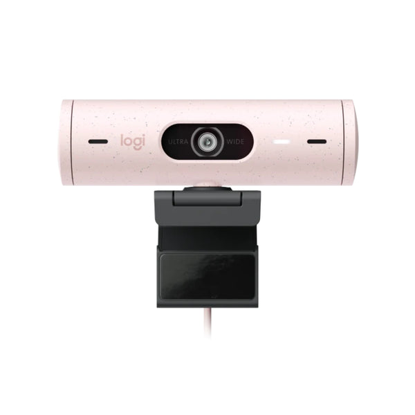 Logitech Brio 500 Full HD 1080p webcam with light correction, auto-framing, and Show Mode - 960-001421 - Rose