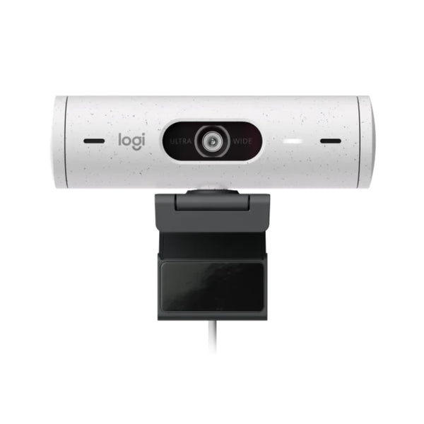 Logitech Brio 500 Full HD 1080p webcam with light correction, auto-framing, and Show Mode - 960-001428 - White