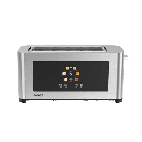 Porodo Lifestyle 4-Slice Digital Pop Up Toaster 850W - Silver