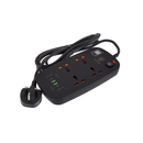 جرين ليون مقبس طاقة ذكي متعدد المنافذ ، 4 منافذ تيار متردد، 2 منفذ USB، و2 منفذ USB-C، وPD، 40 وات، 3500 وات، 3 أمتار - أسود 