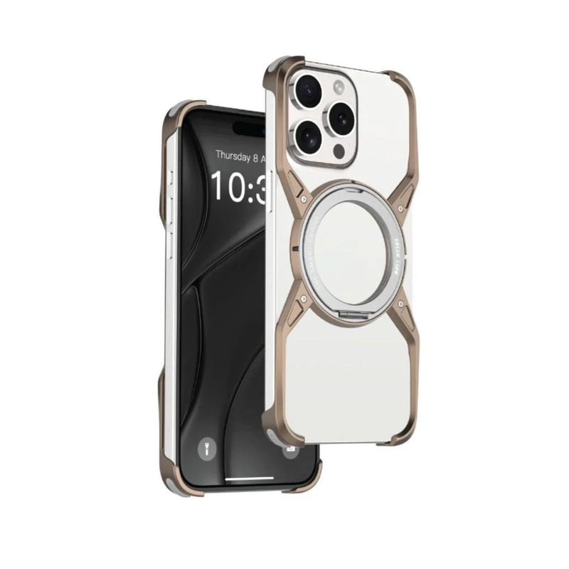 Green Lion Edge X Magsafe Bezel Less Case 16 Pro -Gold