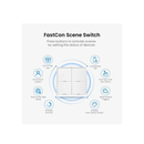 Broadlink BLE Smart Button Scene Switch - Wireless Lamp Controller, Press Buttons to Activate Scenes, SC4B4 -White