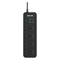 Green Lion PD 30W 4 Power Socket, 4 USB-A, 2 USB-C - Black