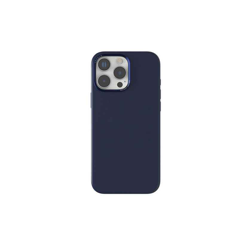 Levelo Iris Magsafe Liquid Silicone Case For iPhone 16 Pro Max - Blue