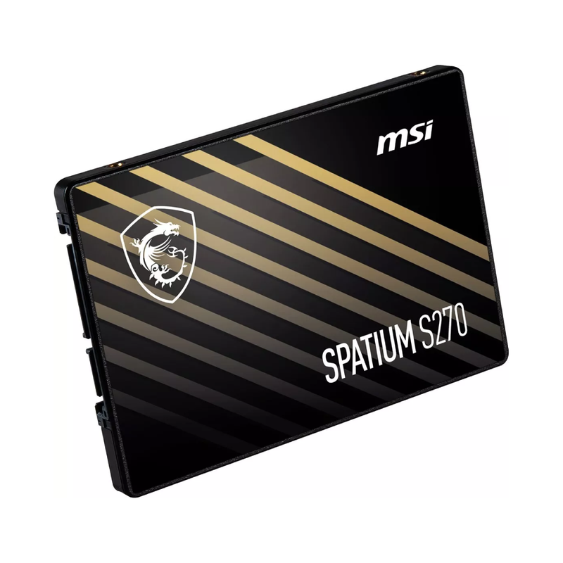 MSI SPATIUM S270 -480GB 3D NAND SATA 2.5 Inch Internal SSD - Black