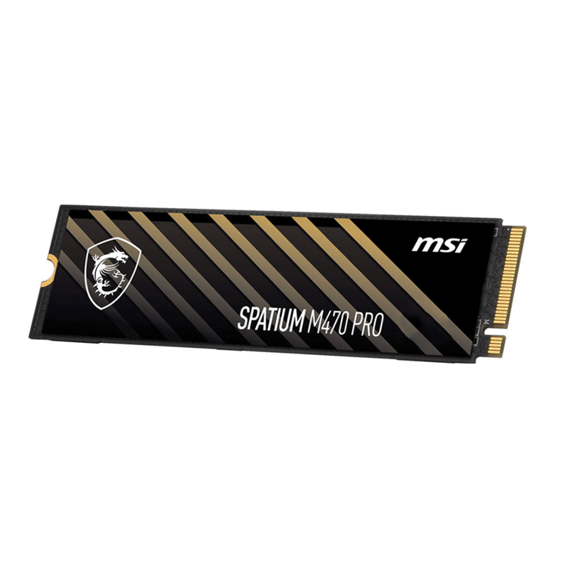 MSI SPATIUM M470 Pro 2TB NVMe PCle 4.0 M.2 SSD - Black