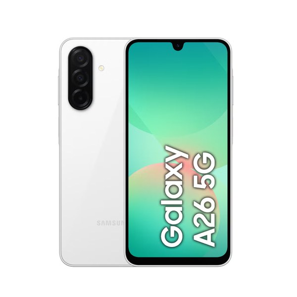 Samsung Galaxy A26 , Dual SIM, 256GB Memory, 8GB RAM, 5G - White