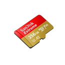 بطاقة ذاكرة سانديسك إكستريم ميكرو SDXC - سعة 256 جيجابايت - سعة 190 ميجابايت - سعة 130 ميجابايت - لون أحمر 