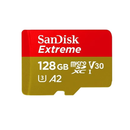بطاقة ذاكرة SanDisk Extreme Micro SDXC -UHS-I سعة 128 جيجابايت - GO - 190 ميجابايت - 90 ميجابايت - أحمر 