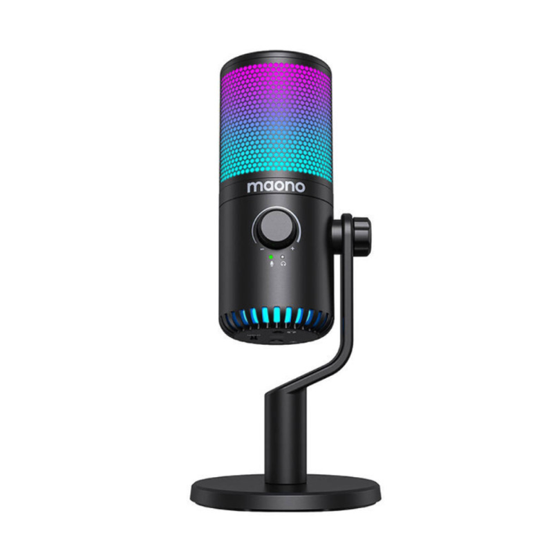 Maono Global Best Selling Internet Microphone - DM30RGB - Black