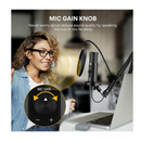 ماونو بوم ايه ار ام مجموعة ميكروفون المكثف يو اس بي القابل للمراقبة - ايه يو-بي ام 422 - أسود