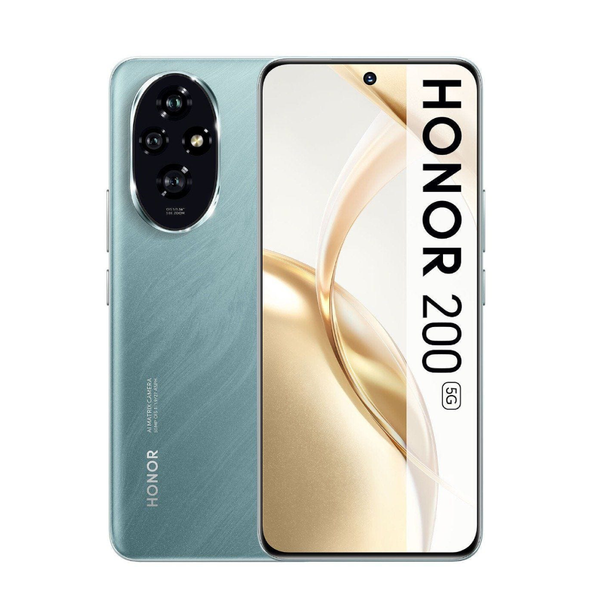 Honor 200 Dual SIM Mobile, 256GB Memory, 12GB RAM, 5G - Emerald Green