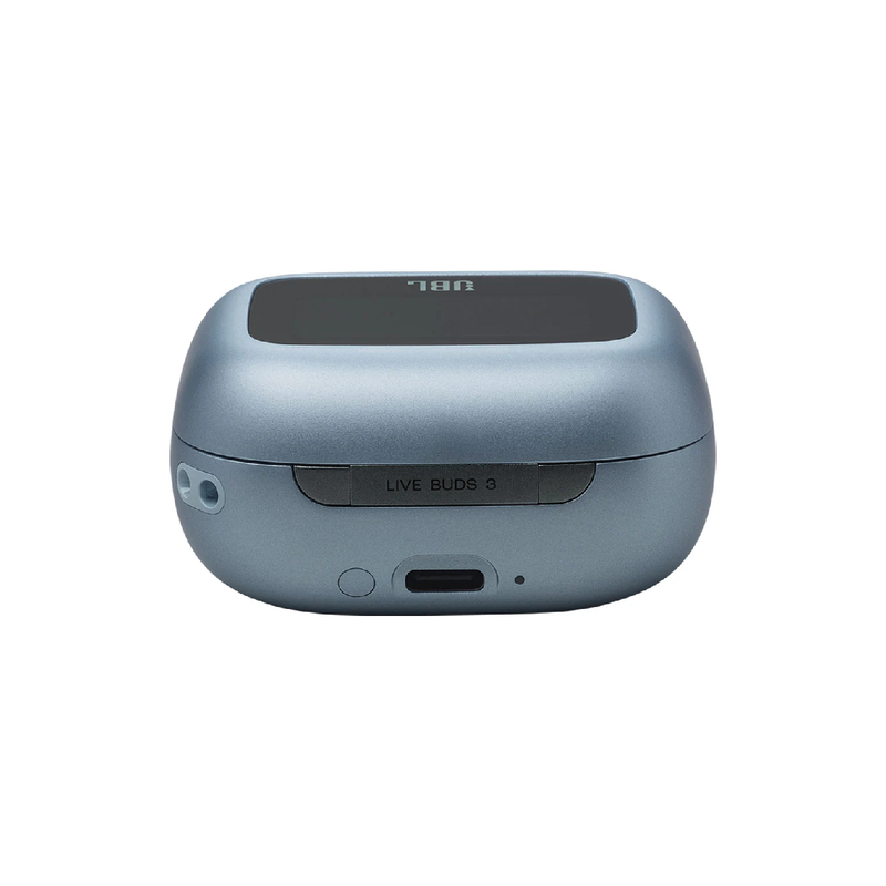 JBL Live BEAM3 True wireless noise-cancelling earbuds with stick-closed design and Smart Charging Case - Blue