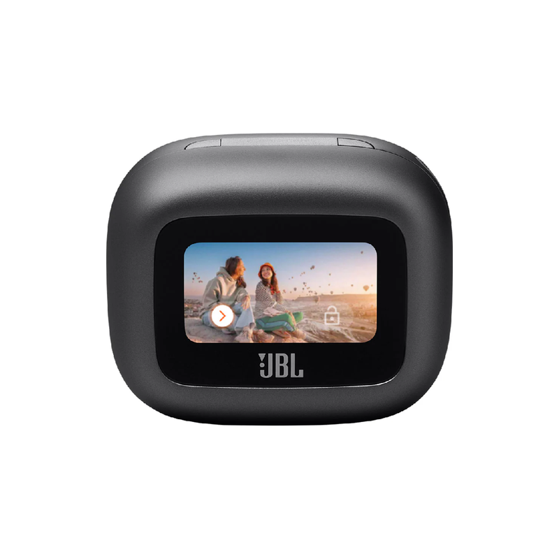 JBL Live BEAM3 True wireless noise-cancelling earbuds with stick-closed design and Smart Charging Case - Black